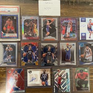 NBA Rookie Lot plus a 2001 Upper Deck Tiger Woods